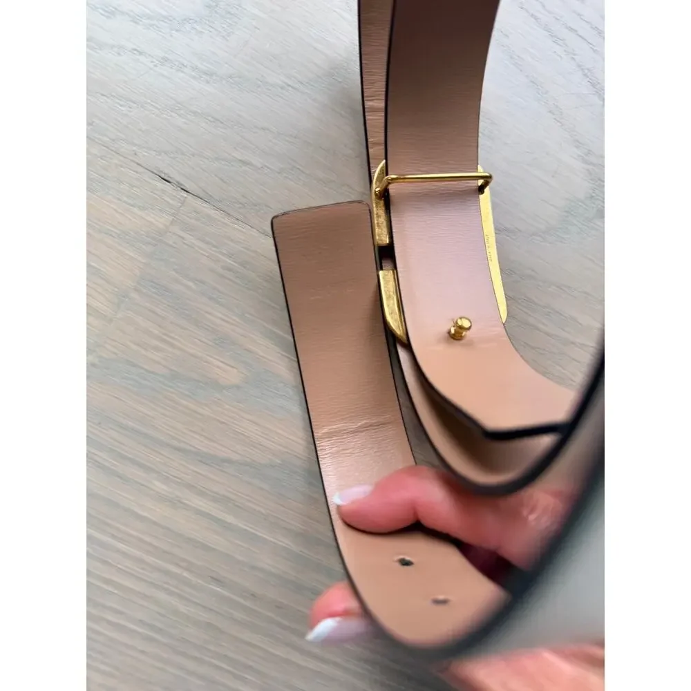 VLogo Signature Reversible Shiny Calfskin Belt - 30Mm / 1.2 In.